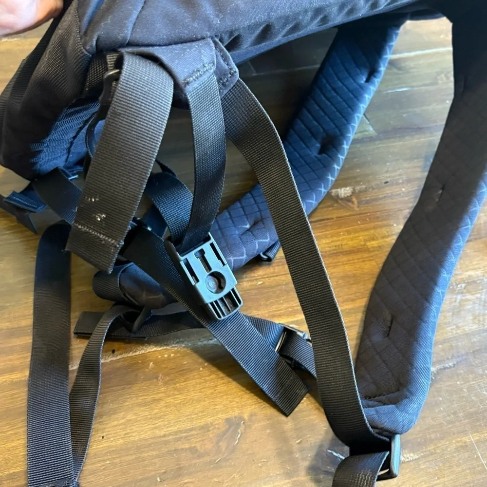 Osprey Portal Everyday Commute Laptop Backpack Black Orange Hike Pouch Outdoor